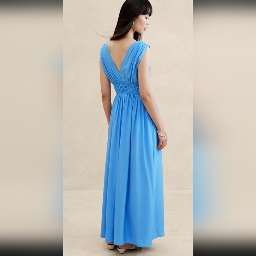 Banana Repluic Cascade Silk Maxi Dress - Picture 2 of 6